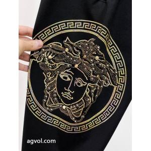 ラグジュアリーブランド 高級感UP 個性的なデザイン スラックス偽 ブランドVERSACE