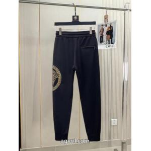 ラグジュアリーブランド 高級感UP 個性的なデザイン スラックス偽 ブランドVERSACE