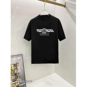 ポップ 即対応 新色入荷ブランド コピー 通販ヴェルサーチ半袖Tシャツ