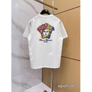 ブランド スーパー コピー 通販完売確実! 最安値 安心な品質半袖TシャツVERSACE