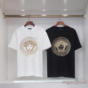 ブランド コピー半袖TシャツVERSACE流行アイテム 大人っぼい ピュアな印象に