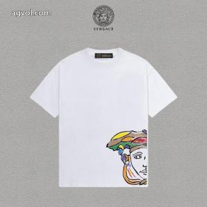 スマホケース 大人気国内発送 安心な品質ブランド 激安半袖TシャツVERSACE