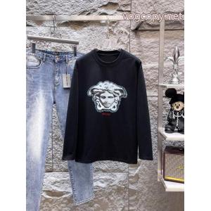 コピー ブランド 通販VERSACE長袖Tシャツ相性抜群 肌触り最高 大人っぽく仕上げ