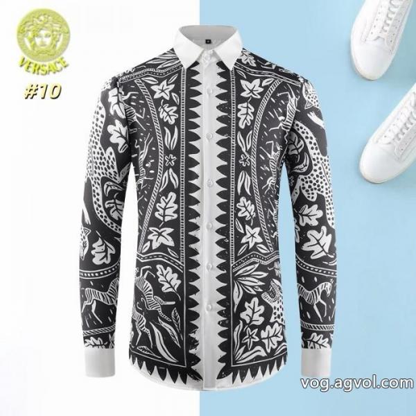 優しい色合い 最新版おすすめ商品 超人気最新作ブランド 偽物 激安長袖シャツVERSACE 0 