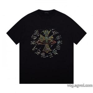ブランド コピー半袖TシャツCHROME HEARTS高級感UP 大人気商品 高品質な商品