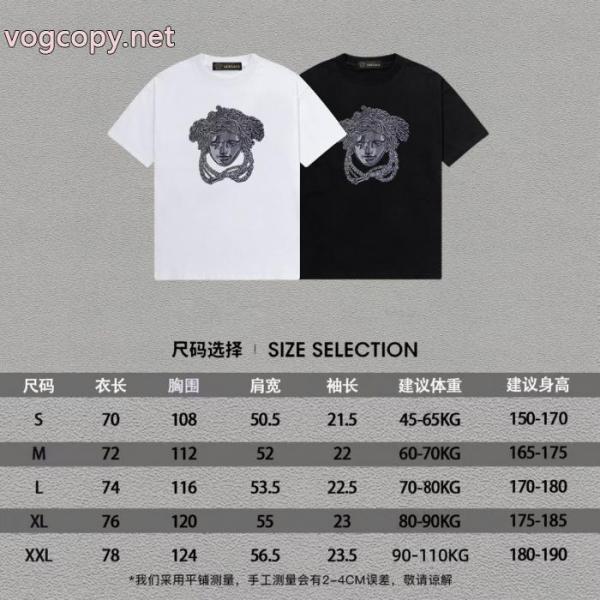 HOT セール 激安 完売必至!! 先取りヴェルサーチブランド コピー 安心半袖Tシャツ 4